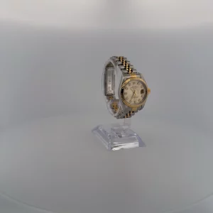 Rolex Date just diamant bi color acier et or